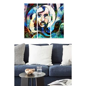 Dekorativna Slika od MDF-a u Više Boja (Set od 3 Komada) - MDF1027050745