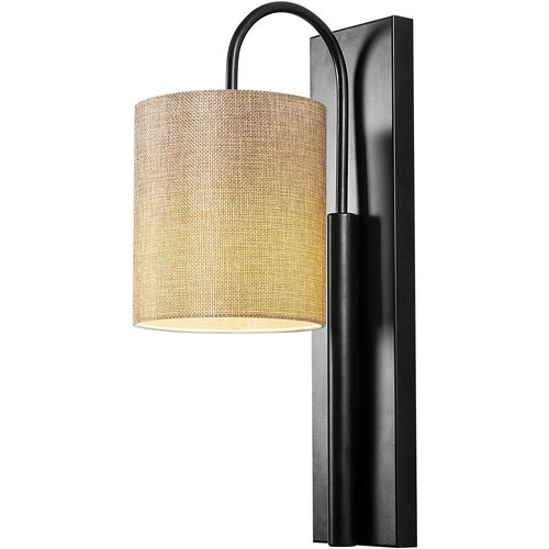 Opviq Zidna lampa BASTON, crno- bež, metal- platno, 14 x 20 cm, visina 42 cm, promjer sjenila 14 cm, visina 16 cm, E27 40 W, Baston - 3461 slika 4