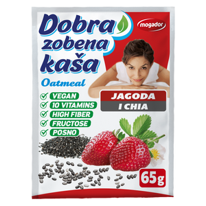 Dobra zobena kaša 65g jagoda - chia            