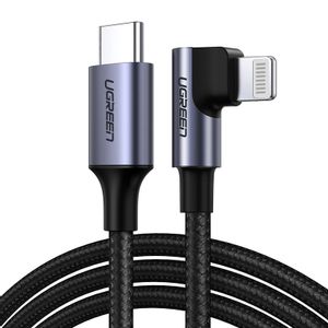 Ugreen Apple MFI Elbow USB Type C - Lightning kabel 3 A 150 cm