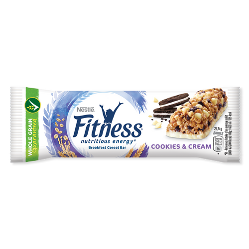 NESTLÉ FITNESS Cookie and Cream žitna pločica 23,5g / 16 kom, xxl slika 1