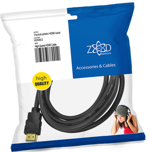 ZED electronic HDMI kabel, 2.0 met - HDMI/2 slika 1