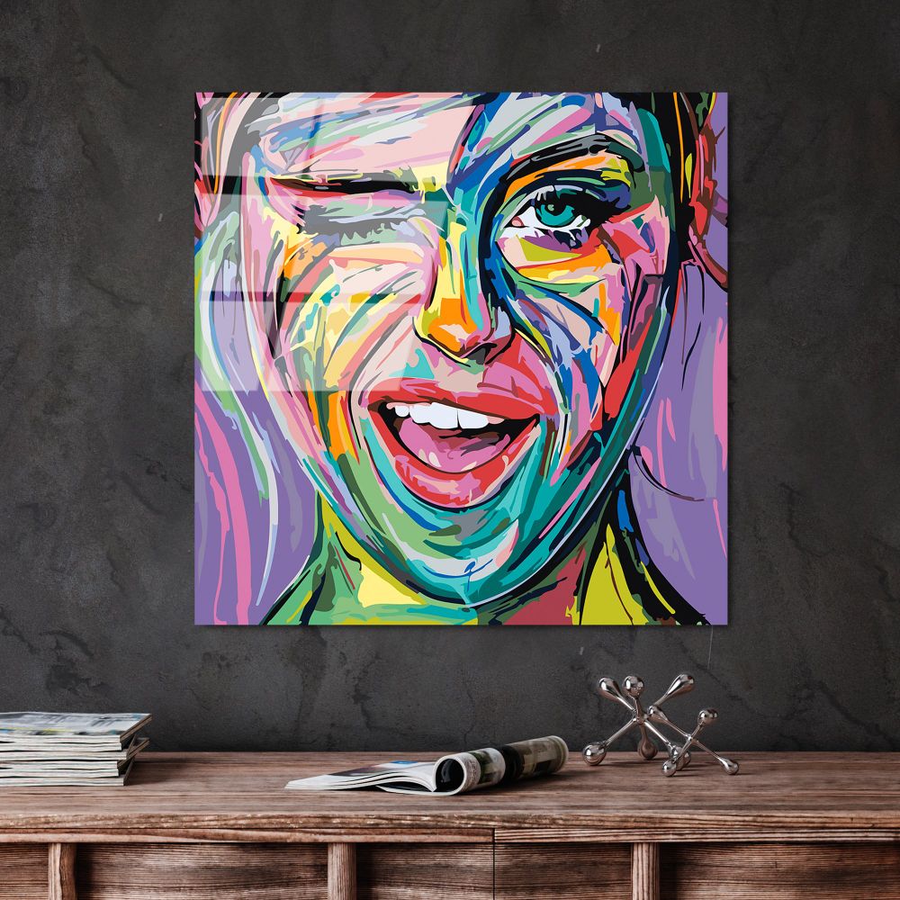 UV-845 - Dekorativna Slika na Kaljenom Staklu, Višebojna, 50 x 50 cm slika 1