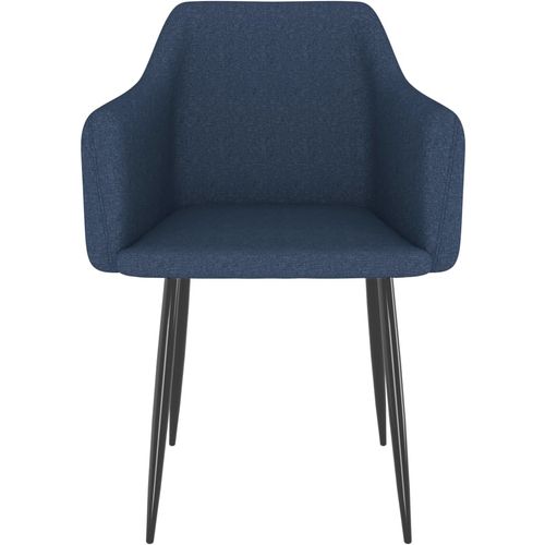 Blagovaonske stolice od tkanine 6 kom plave slika 3