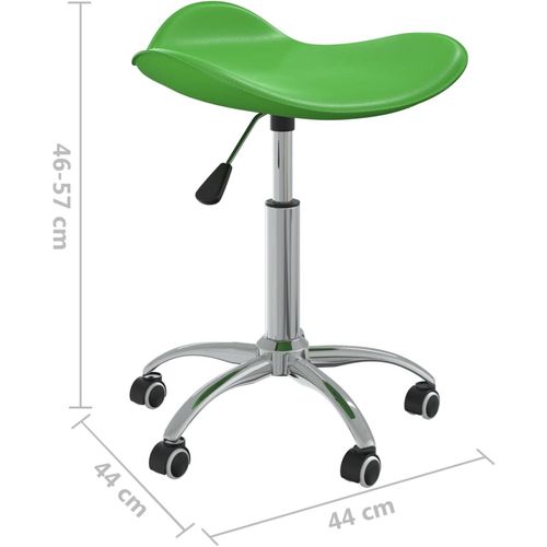 Salonski stolac od umjetne kože zeleni slika 33