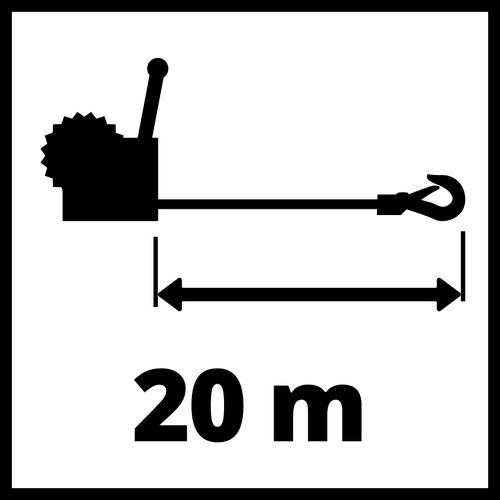 Einhell Ručno vitlo sa sajlom TC-WI 800 slika 8