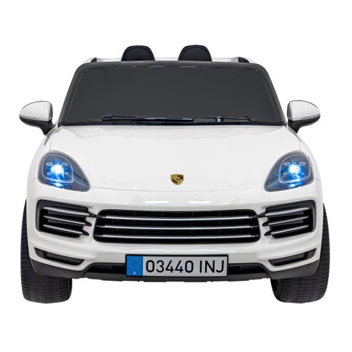 Licencirani auto na akumulator Porsche Cayenne S - bijeli/lakirani slika 1