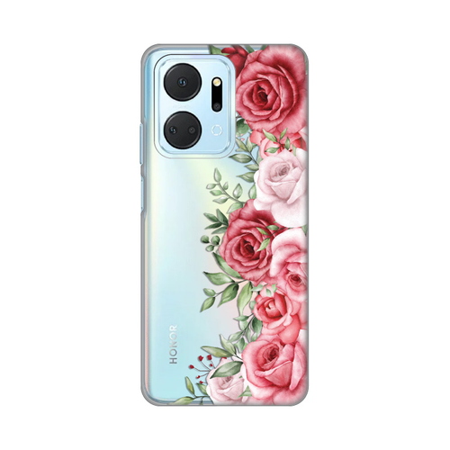 Torbica Silikonska Print Skin za Honor X7a Wild Roses slika 1