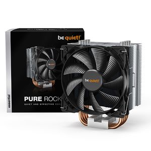 be quiet! BK006 Pure Rock 2 [with LGA-1700 Mounting Kit], 150W TDP, 120mm PWM fan, brushed aluminum, thermal grease (already applied), backplate mounting set for Intel and AMD