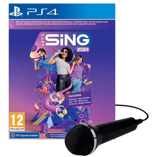 PS4 Let's Sing 2024 - Single Mic Bundle slika 1