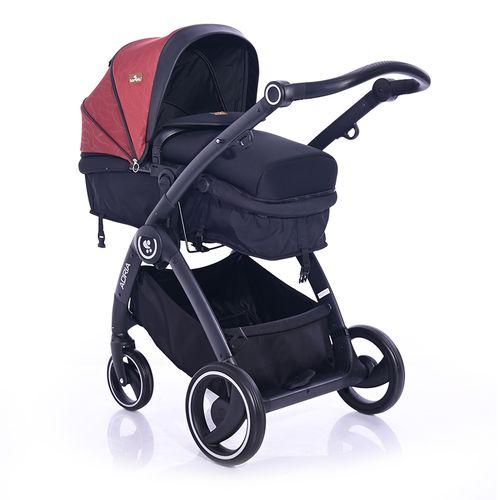 LORELLI ADRIA Kolica Black/Red 2u1 SET: Košara + Putna Torba + Zimska Navlaka (do 15 kg) slika 2