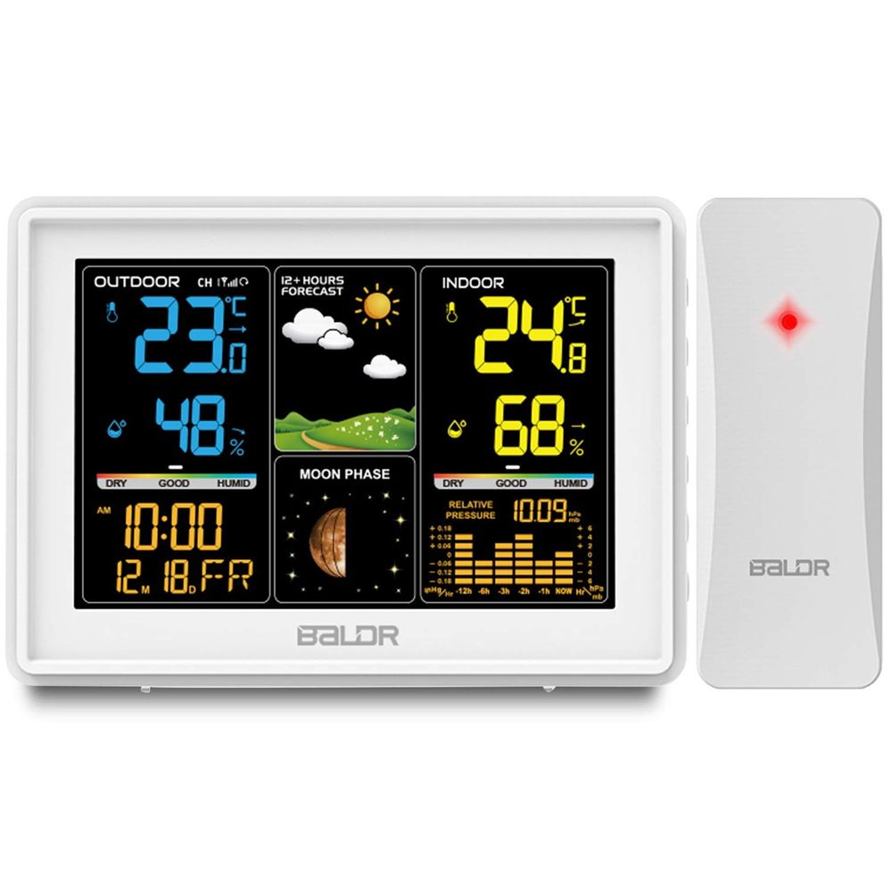 Meteorološka stanica s zaslonom BD-907 bijela slika 2