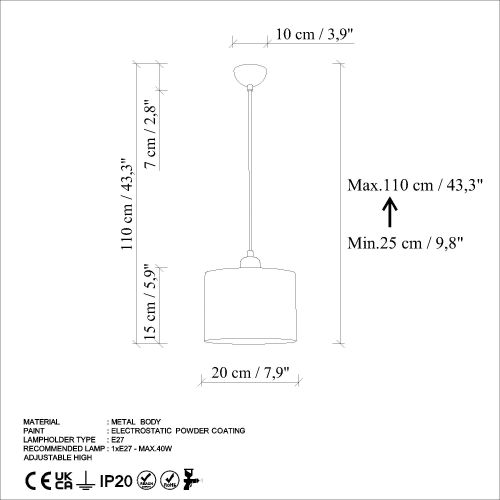 Duz - Orange Orange Chandelier slika 8