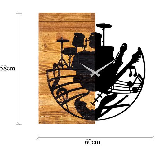 Wallity Ukrasni drveni zidni sat, Wooden Clock 33 slika 7