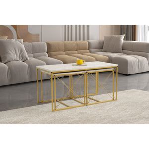 Defne - Gold, Marble Gold
Marble Coffee Table Set