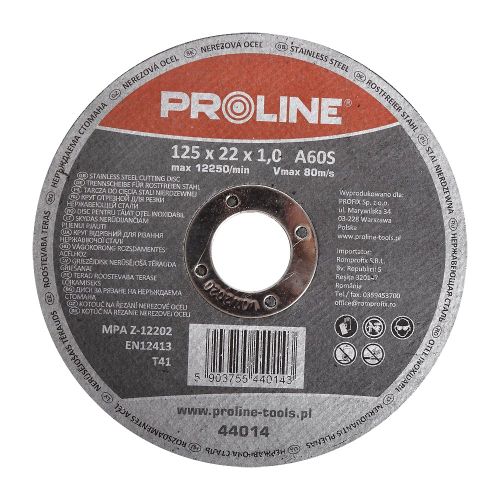 Profix REZNI DISK ZA REZANJE NEHRĐAJUČEG ČELIKA T41,125X1,2X22A60S 44012 slika 1