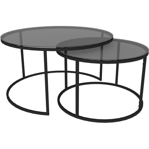 Tokyo - Black 60 Black Nesting Table (2 Pieces) slika 5