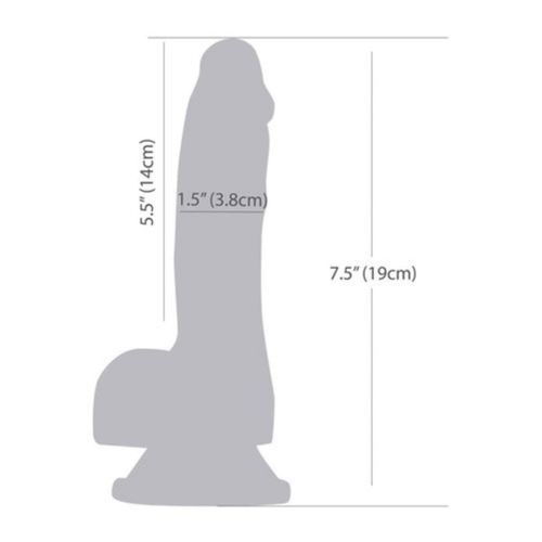 Dildo Brandon koji svijetli u mraku, 19 cm slika 6