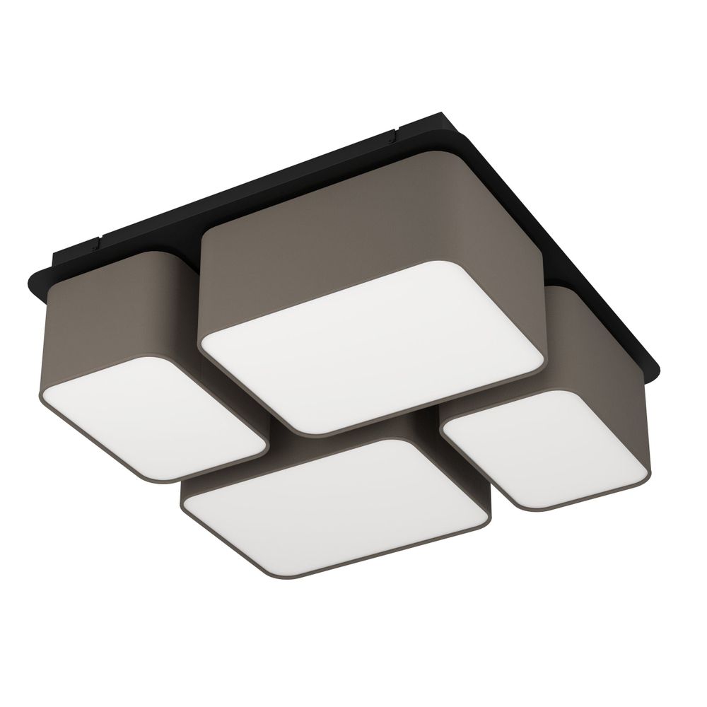Eglo stropna lampa 'Mordazo' - E27, antracit/smeđa slika 1