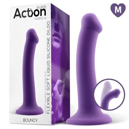 Action Bouncy Liquid Silicone Dildo 18cm slika 16