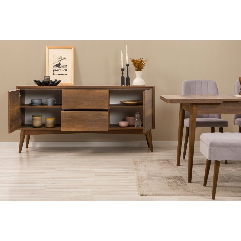 Vina Bench 04 0701 - Set Trpezarijskog Namještaja od Oraha slika 4