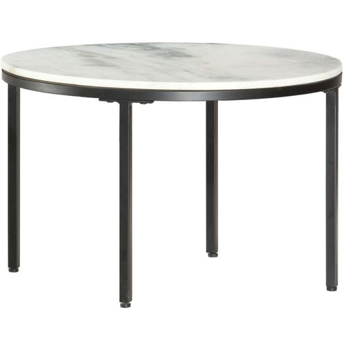 Stolić za kavu bijelo-crni Ø 65 cm od pravog punog mramora slika 14