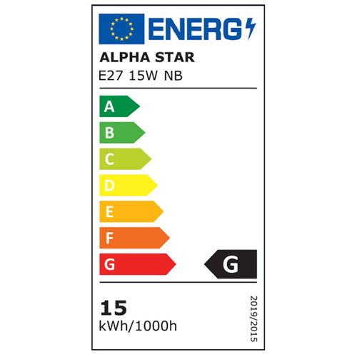 Alpha Star E27 15W NB LED Sijalica 4000K/1200Lm/220V,Bela slika 3