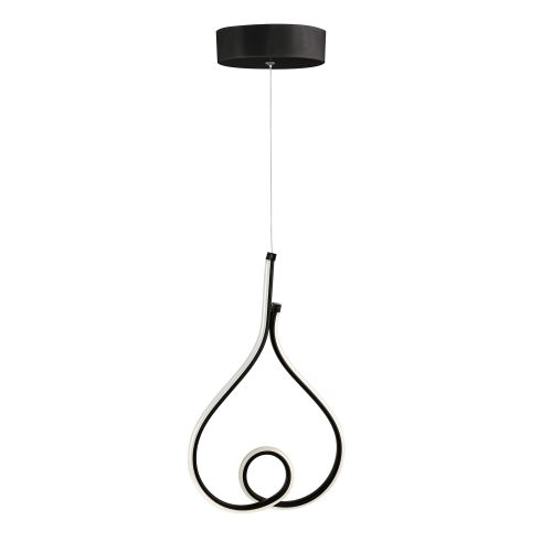 Skylove Black - Yellow Light Black Chandelier slika 3