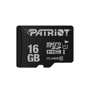 Patriot microSD 16GB;UHS-I, SDXC, U1, C10;up to 80MB/s read