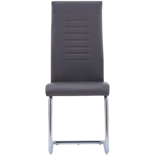 Konzolne blagovaonske stolice od umjetne kože 6 kom sive slika 11