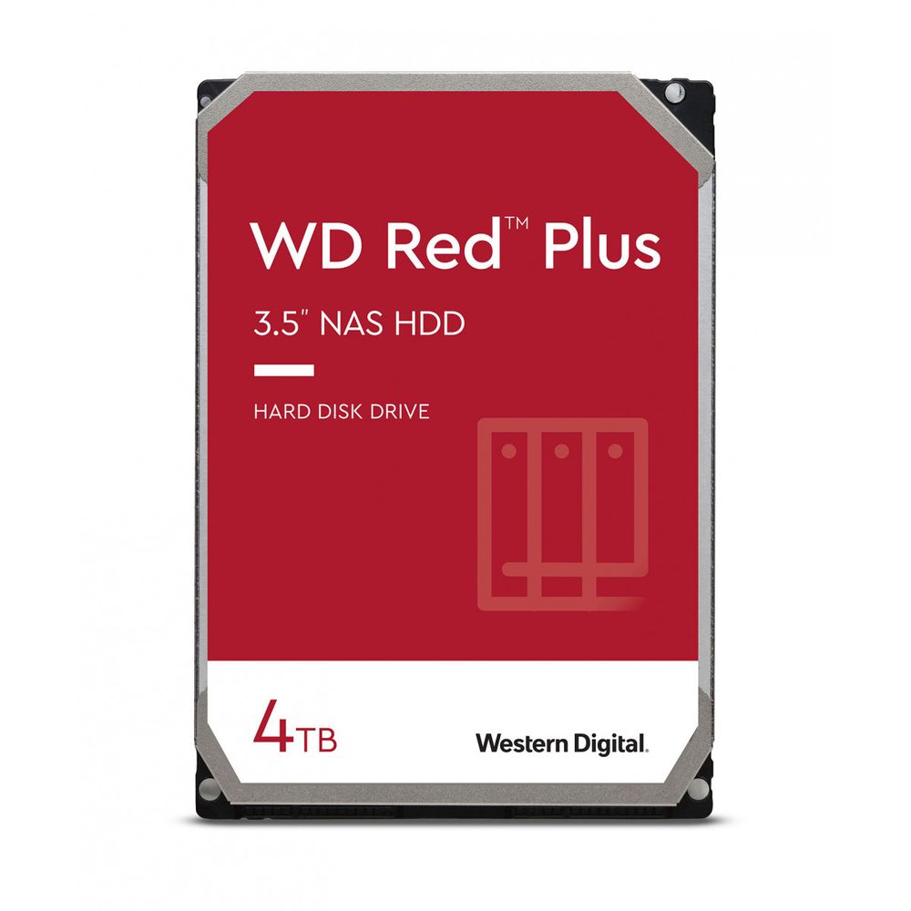 WD RED PLUS tvrdi disk 4TB SATA3, 5400rpm, 256MB za NAS slika 1