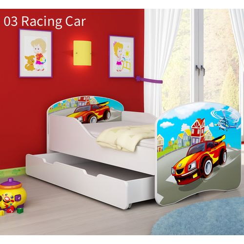 Dječji krevet ACMA s motivom + ladica 140x70 cm 03-racing-car slika 1