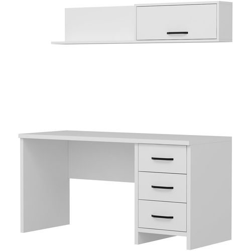 Troy - White White Study Desk slika 5