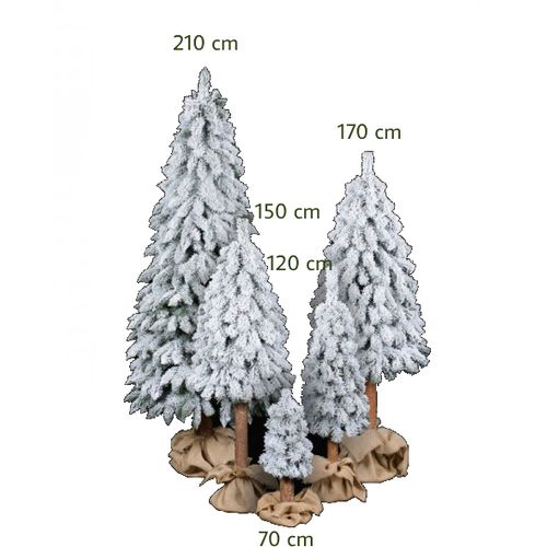 Umjetno božićno drvce - NATUR GORSKA SMREKA SNJEŽNA - 150cm slika 1