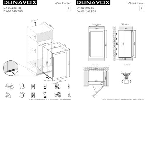 DX-89.246TB DUNAVOX vinska vitrina slika 6