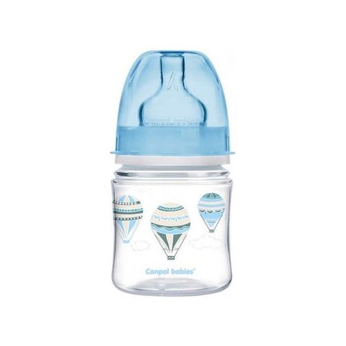 Canpol baby flašica 120 ml široki vrat, pp - easy start- clouds - plava slika 1