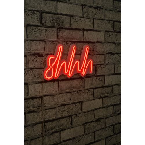 Wallity Ukrasna plastična LED rasvjeta, Shhh - Red slika 12