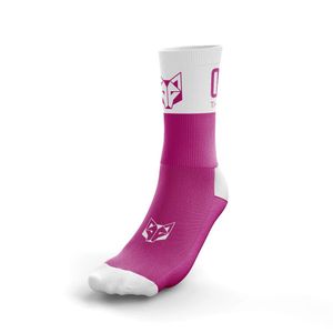 OTSO Multisport čarape srednje Fluo Pink & White