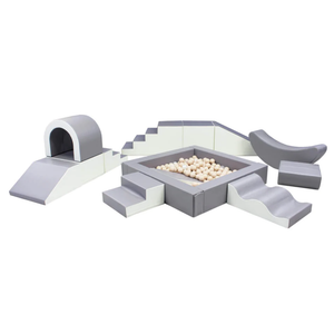 IGLU Soft Play Set PARTY - Sivo/Bijeli