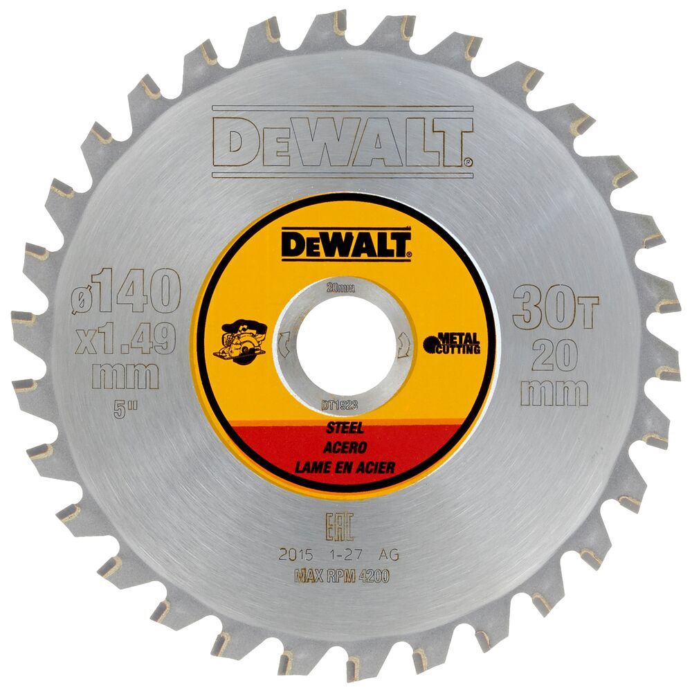 LIST KRUŽNE PILE 140X20X30T METAL Dewalt DT1923 slika 1