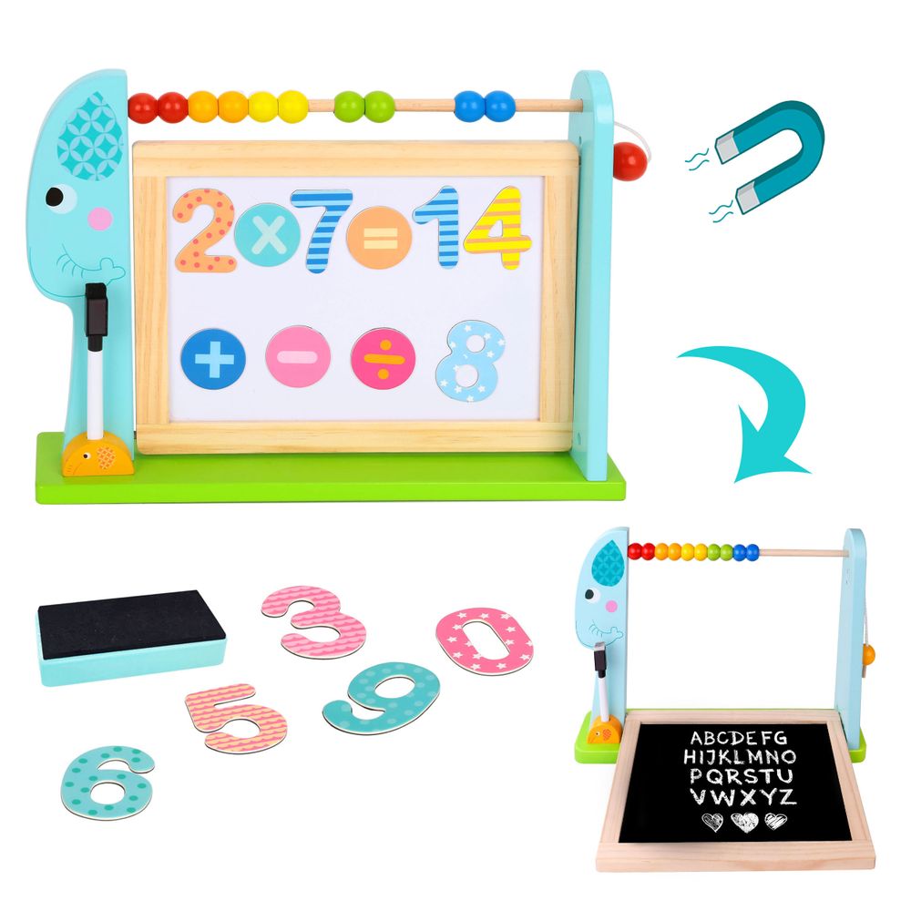 Tooky toy obrazovna stolna ploča + 18 magnetskih elemenata slika 1