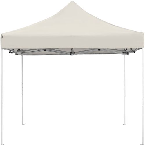 Profesionalni sklopivi šator za zabave aluminijski 4,5x3 m krem slika 4
