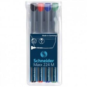 Flomaster Schneider, permanent marker, OHP Maxx 224 M, 1 mm, sortirano