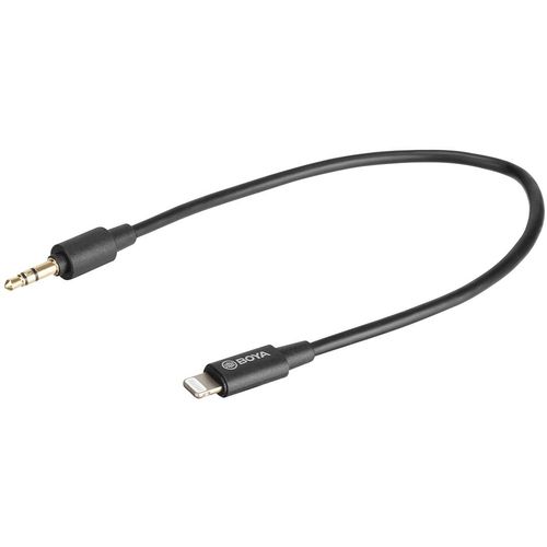 Boya 3.5mm Male TRRS to Male lightning adapter cable (20cm) slika 1