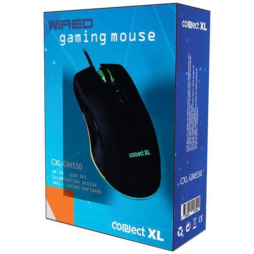 Connect XL Miš optički, 1500 dpi, GAMER, USB, 7 tipki - CXL-GM550 slika 2