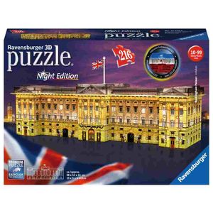 Ravensburger 3D Puzzle Buckingham Palace - Noćna verzija, 216 dijelova