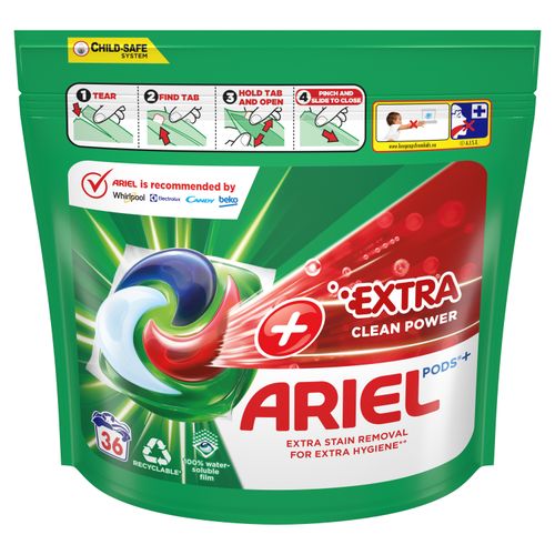 Ariel kapsule tekućeg deterdženta za pranje rublja +Extra Clean Power All-in-1 PODS, 36 pranja slika 1