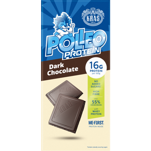 Kraš & Polleo tamna proteinska čokolada 80g slika 1