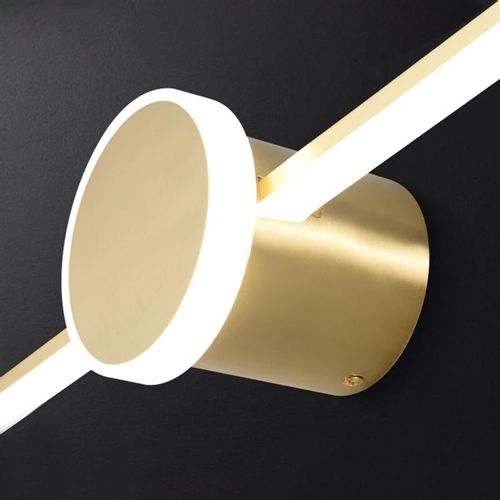 TOOLIGHT Okrugla zlatna LED kupaonska zidna svjetiljka APP842-1W od 40 cm slika 7