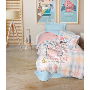 Smile - Mint v2 Mint Ranforce Young Quilt Cover Set